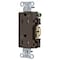 Hubbell Wiring Device-Kellems Straight Blade Receptacle, 5-15R, 15 A, 125V AC, 2 Pole, 3 Wire, Flush Mount, Grounded DR15WRTR - alternate 1